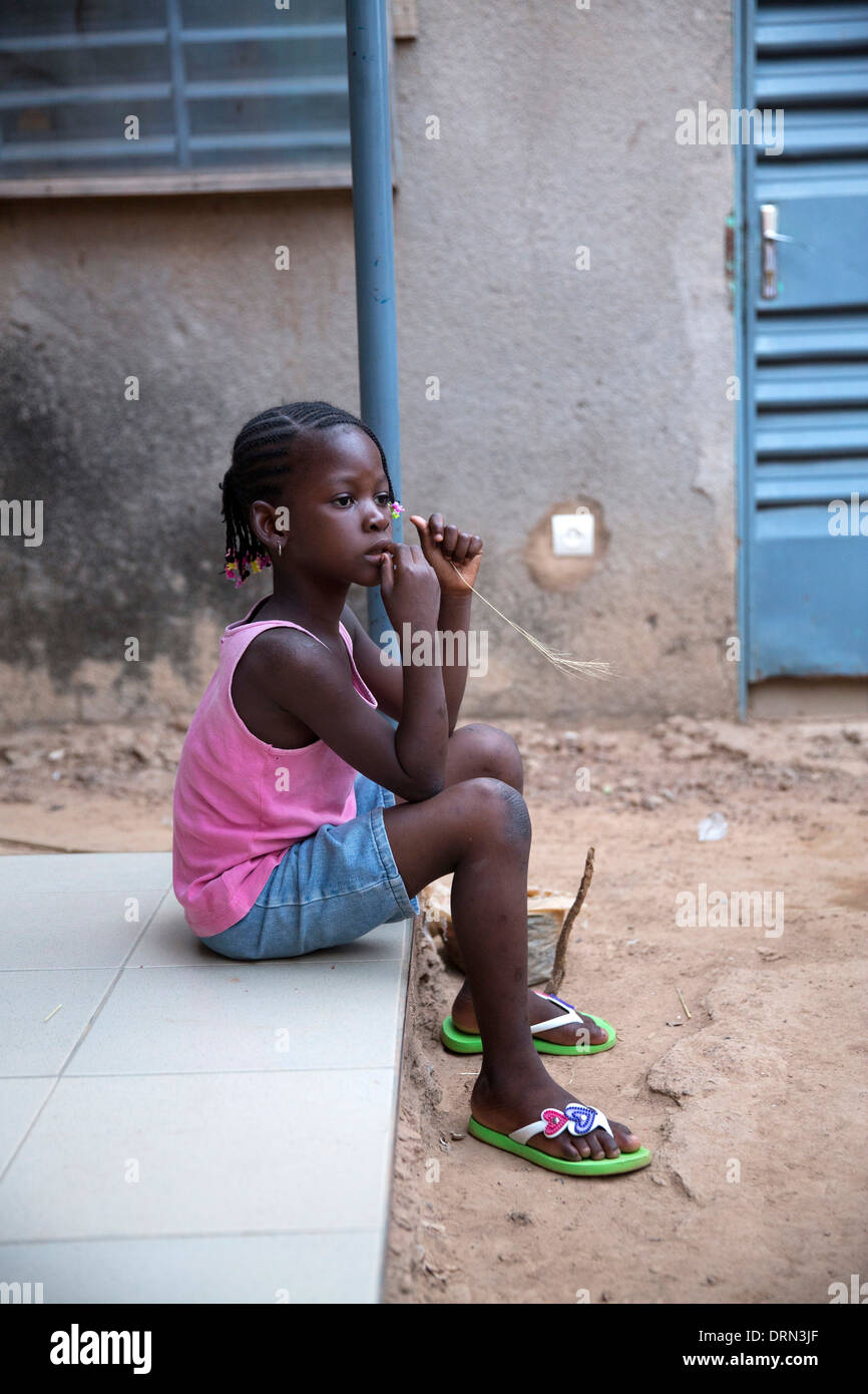 orphan in ouagadougou, burkina faso Stock Photo