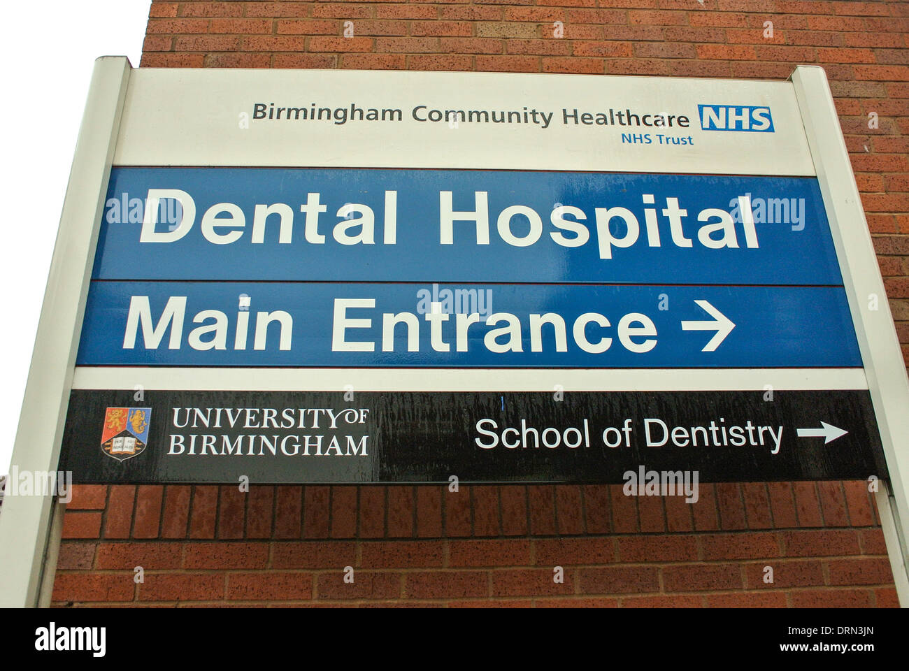 Birmingham Dental Hospital Birmingham sign Stock Photo Alamy
