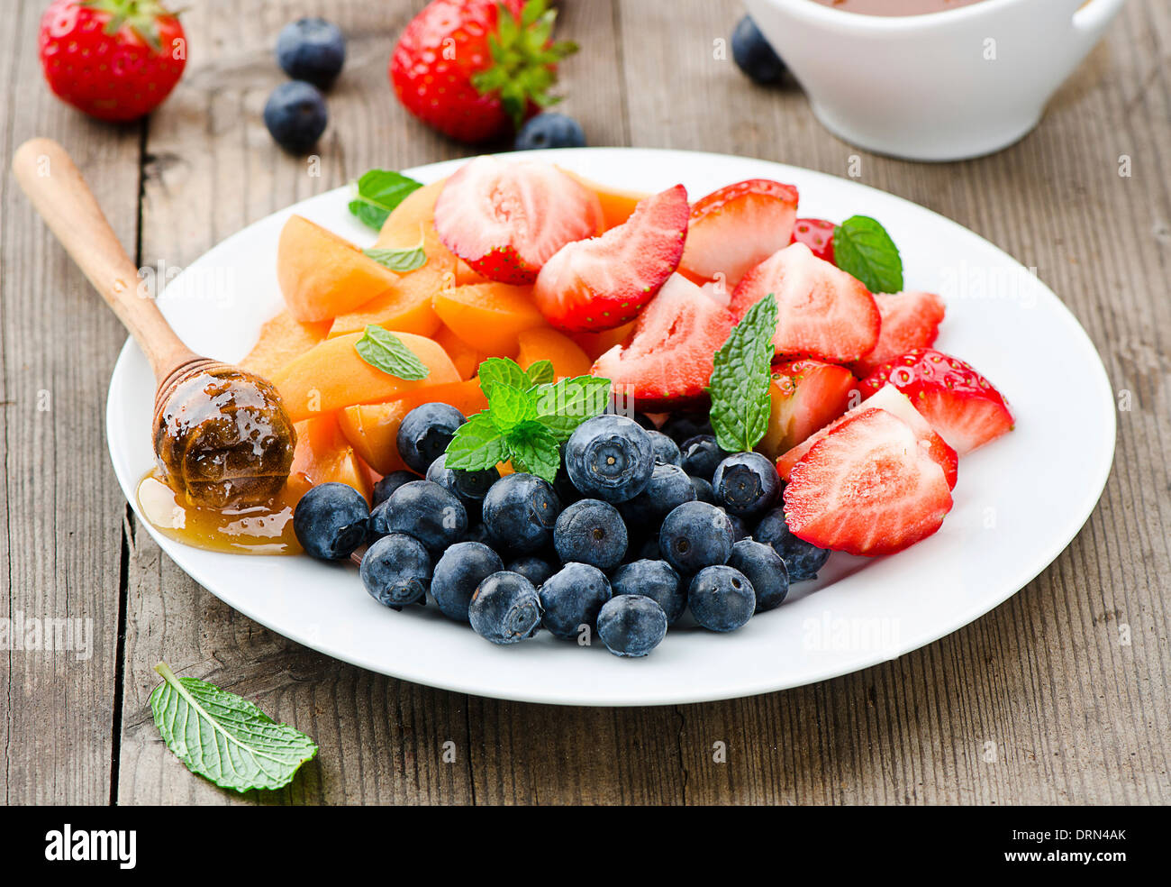 Fresh fruit salad Stock Photo