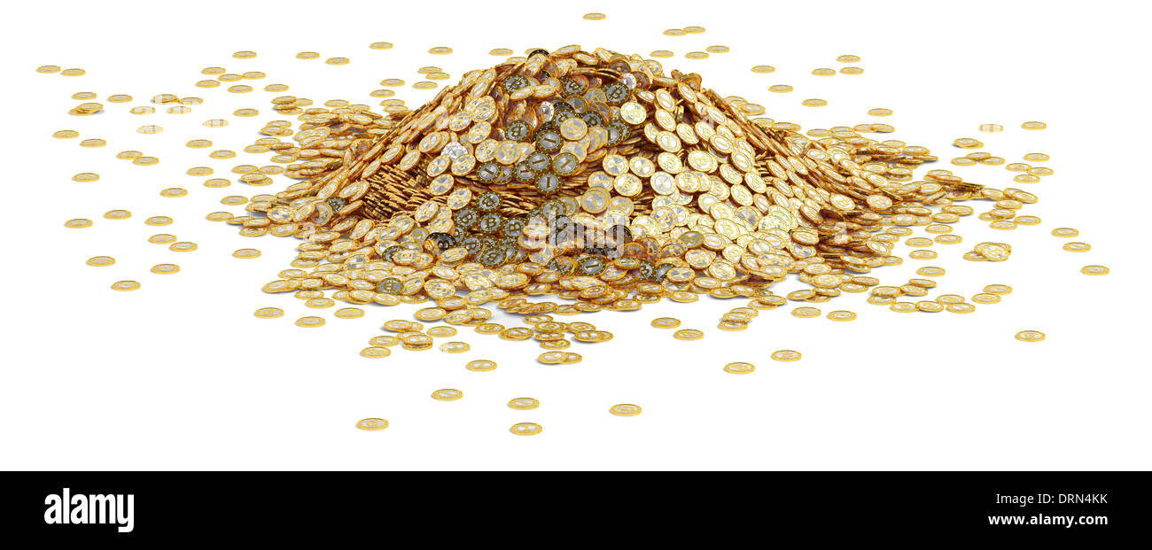 Big pile of coins illustration hi-res stock photography and images - Alamy
