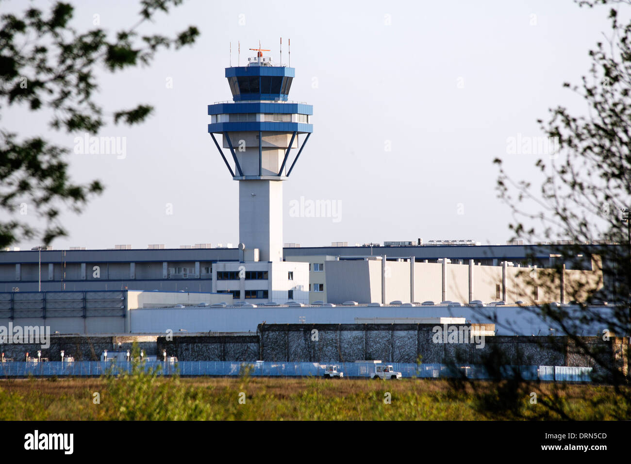 Control tower, international airport Cologne Bonn, Konrad Adenauer airport, Germany Stock Photo