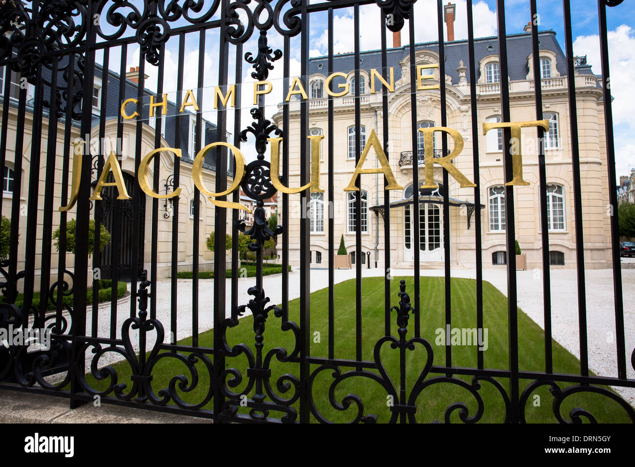 The house of Champagne Jacquart in Boulevard Lundy in Reims, Champagne