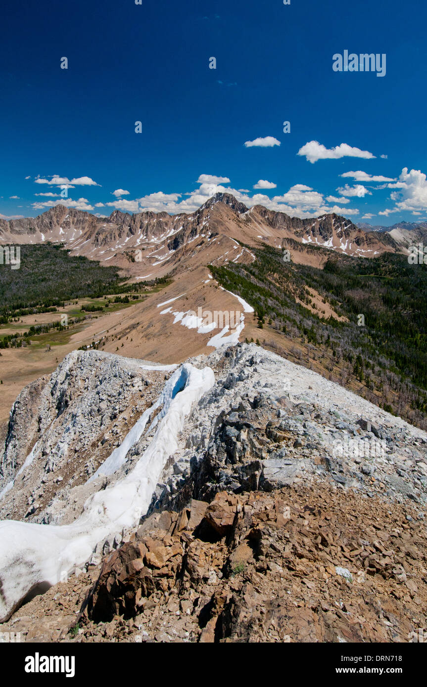 White Cloud Mountains Idaho USA Stock Photo