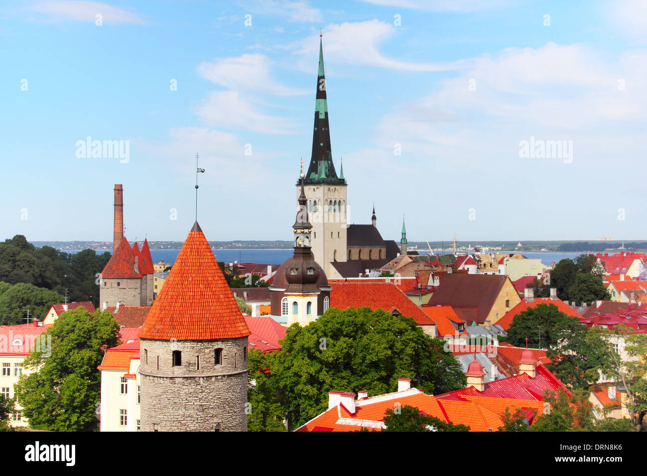 Old town of Tallinn Stock Photo