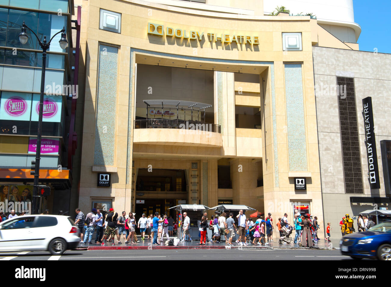 The Dolby Theater on Sunset Boulevard Hollywood LA California USA Stock Photo