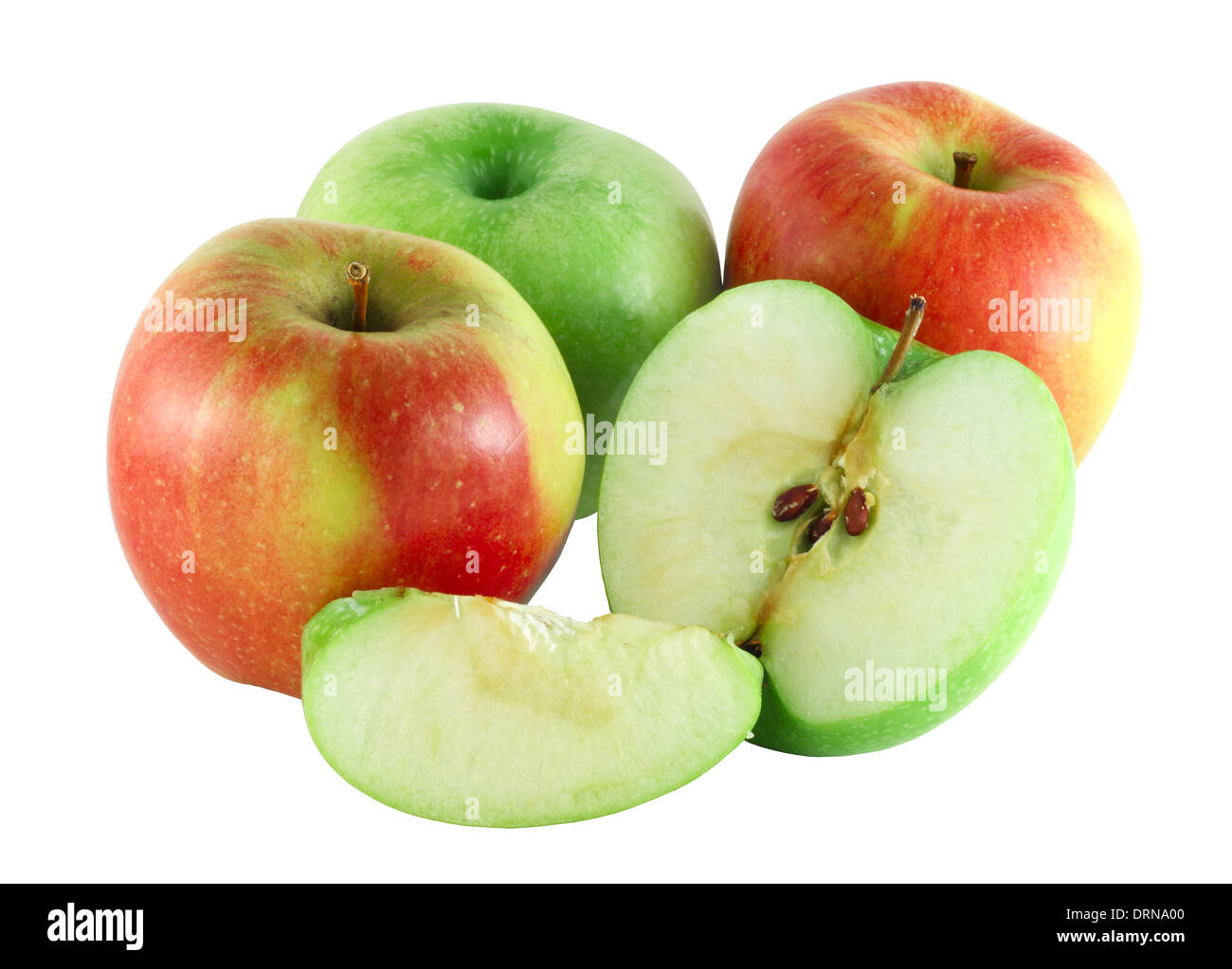 Apples on white Stock Photo