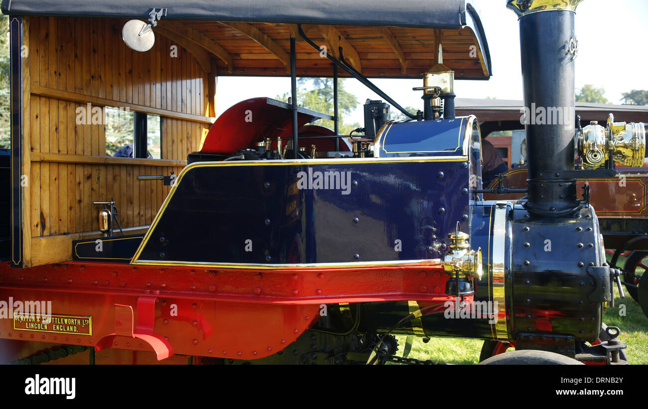 1920 Clayton steam lorry 48637 FE3704 at Bedford rally Stock Photo