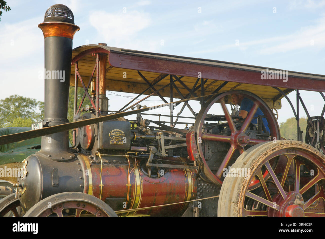 1920 Aveling & Porter Agricultural steam engine 9096 Jubilee driving