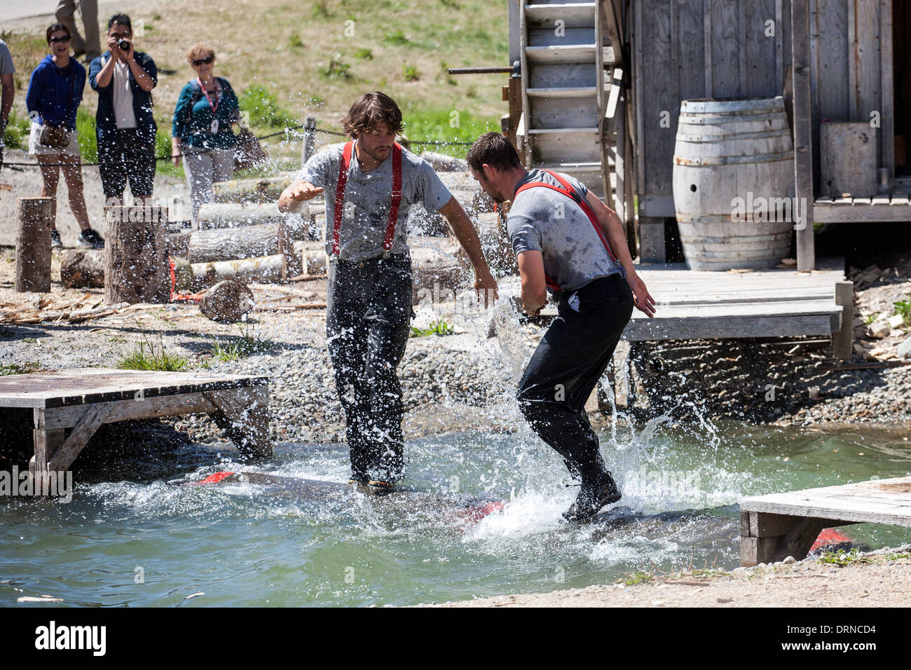 Log rolling competition hires stock photography and images Alamy