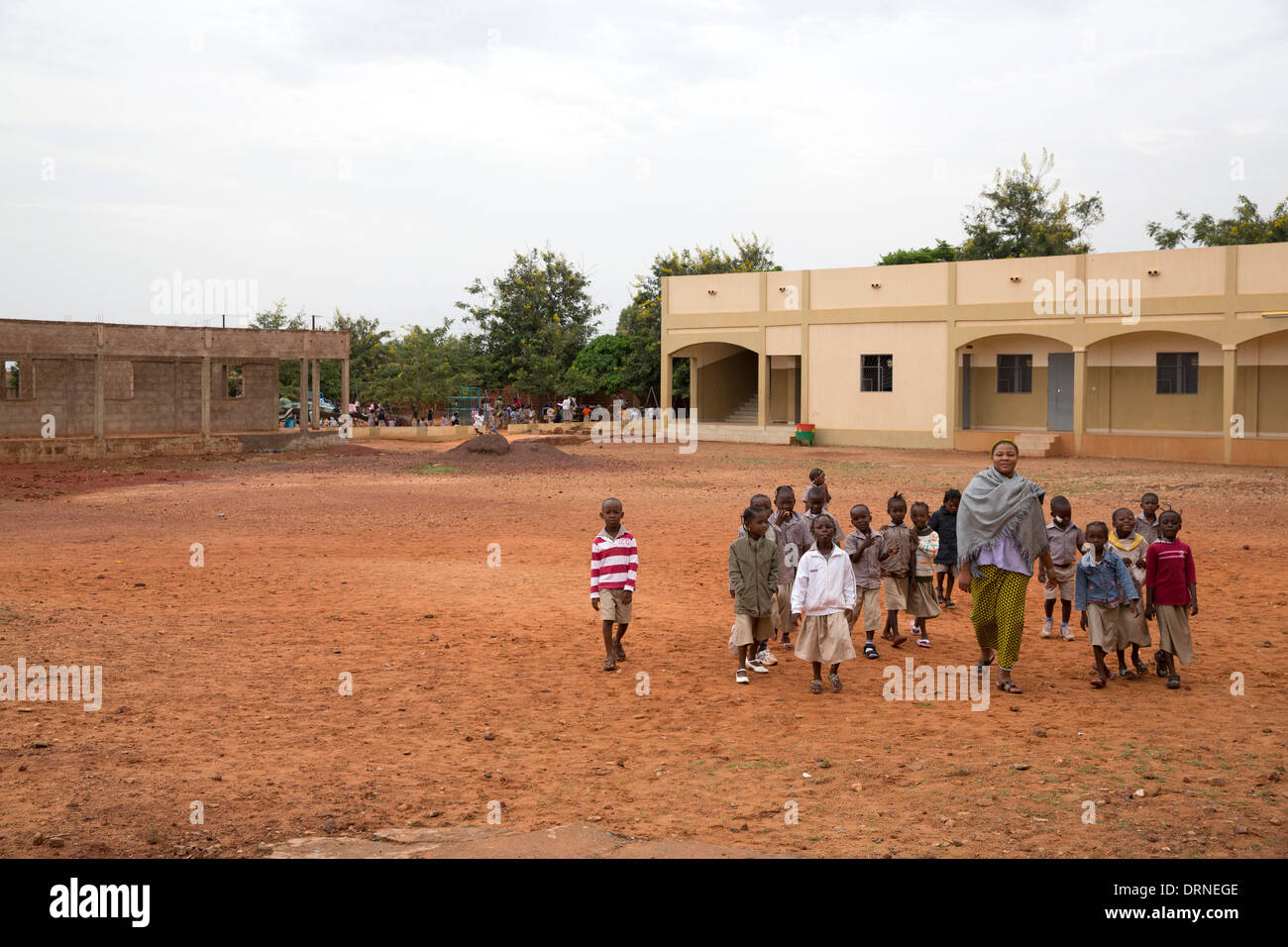 young children at school in Bobo Dioulasso, Burkina Faso Stock Photo