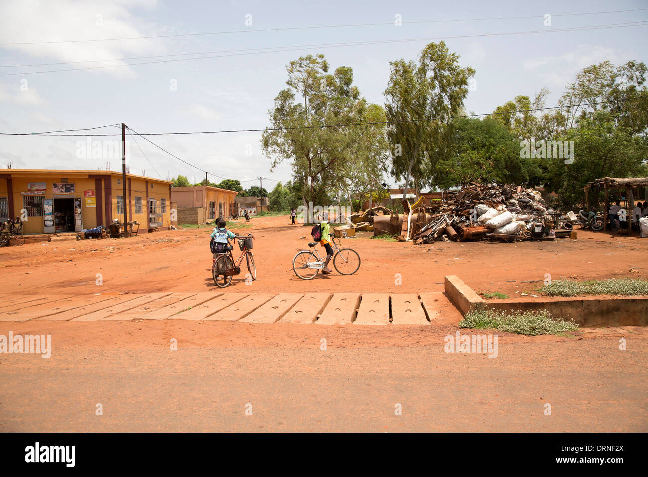 street scene in Burkina Faso, Africa Stock Photo