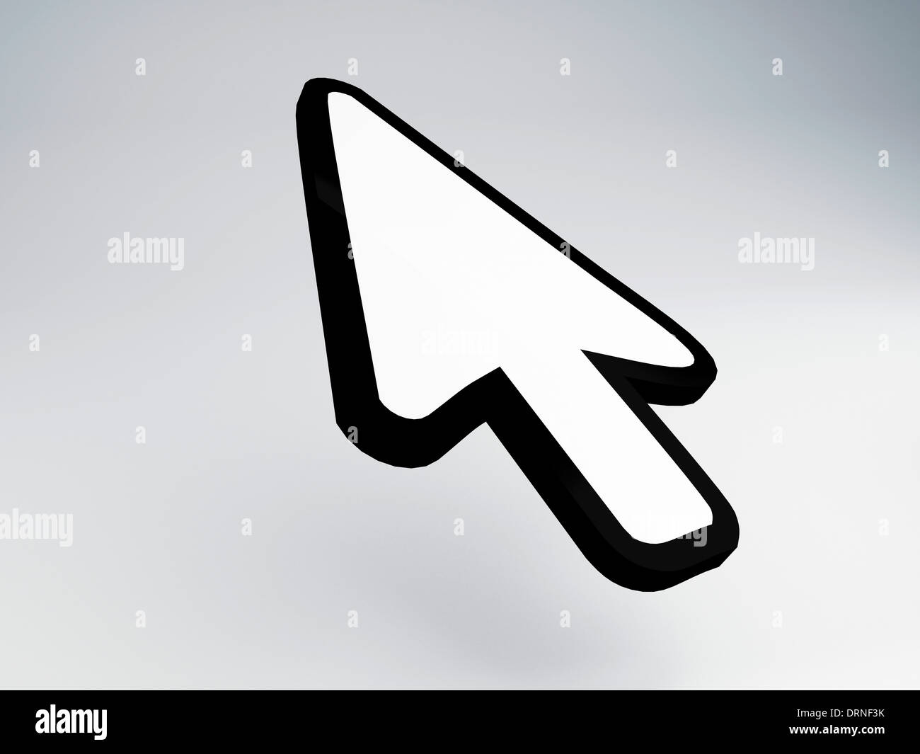 Mouse arrow cursor 3d Illustration Stock Photo - Alamy