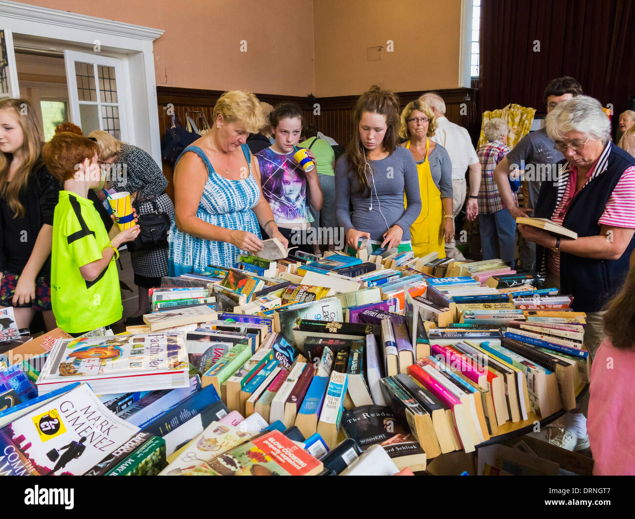 At a charity jumble sale in Dublin, Ireland, Europe Stock Photo Alamy