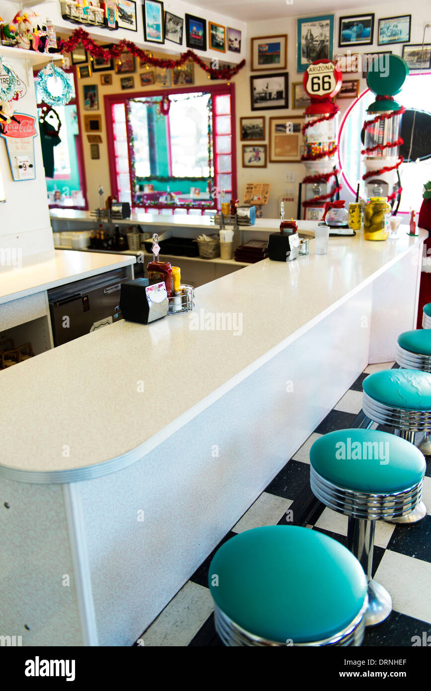 Mr D'z Diner in Kingman, AZ. Stock Photo