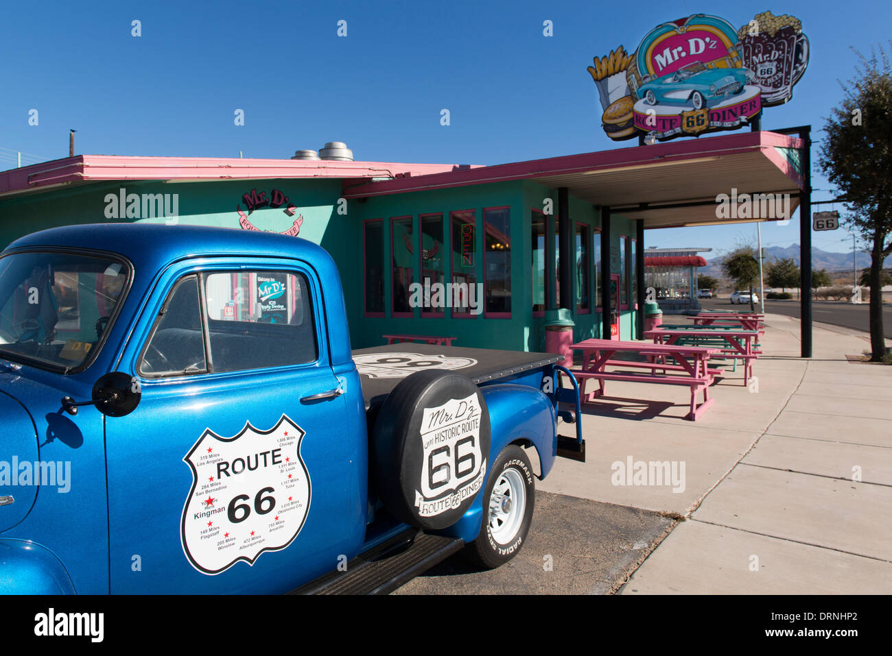 Mr D'z Diner in Kingman, AZ. Stock Photo