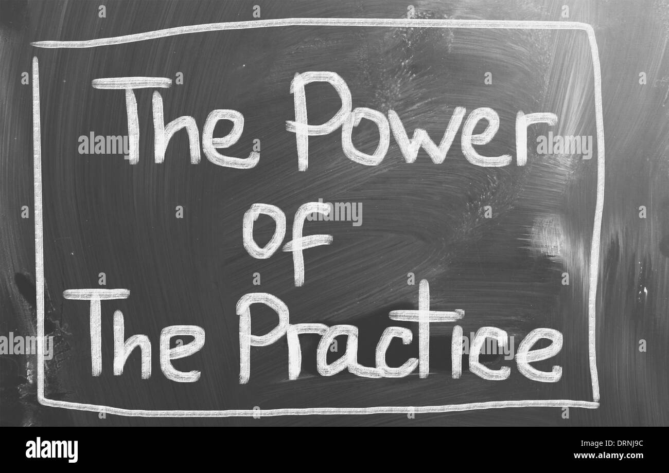 The Power Of The Practice Concept Stock Photo