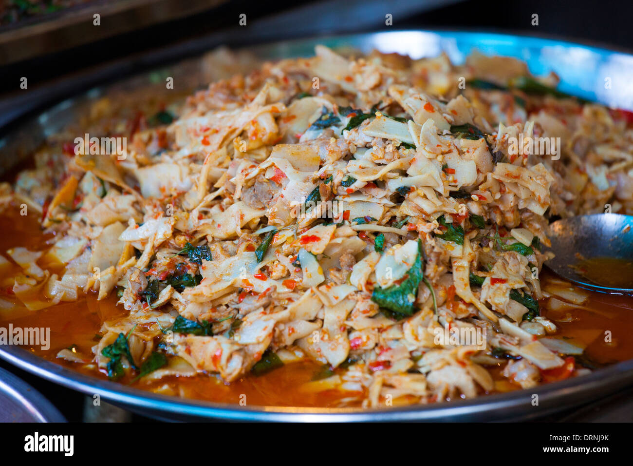 Thai food at a street vendor in Bangkok, Thailand Stock Photo - Alamy