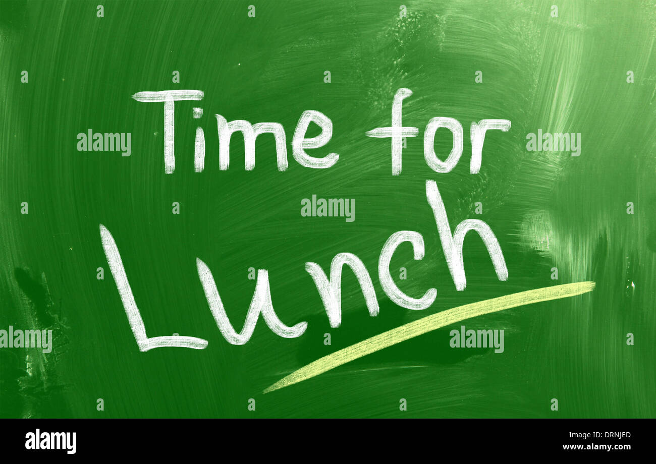 Time For Lunch Concept Stock Photo - Alamy