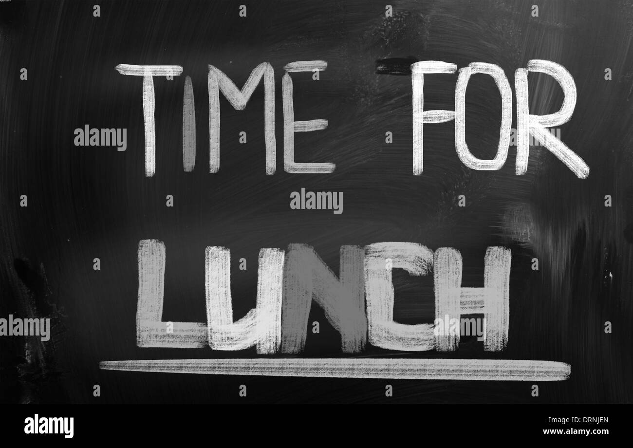 Time For Lunch Concept Stock Photo - Alamy