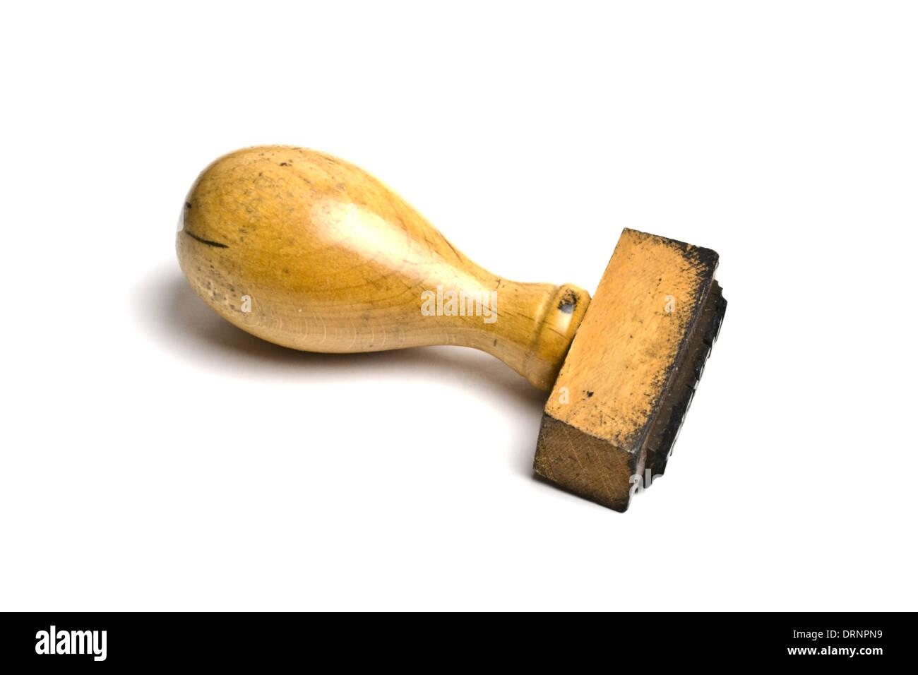 Rubber stamp isolated on white Stock Photo - Alamy