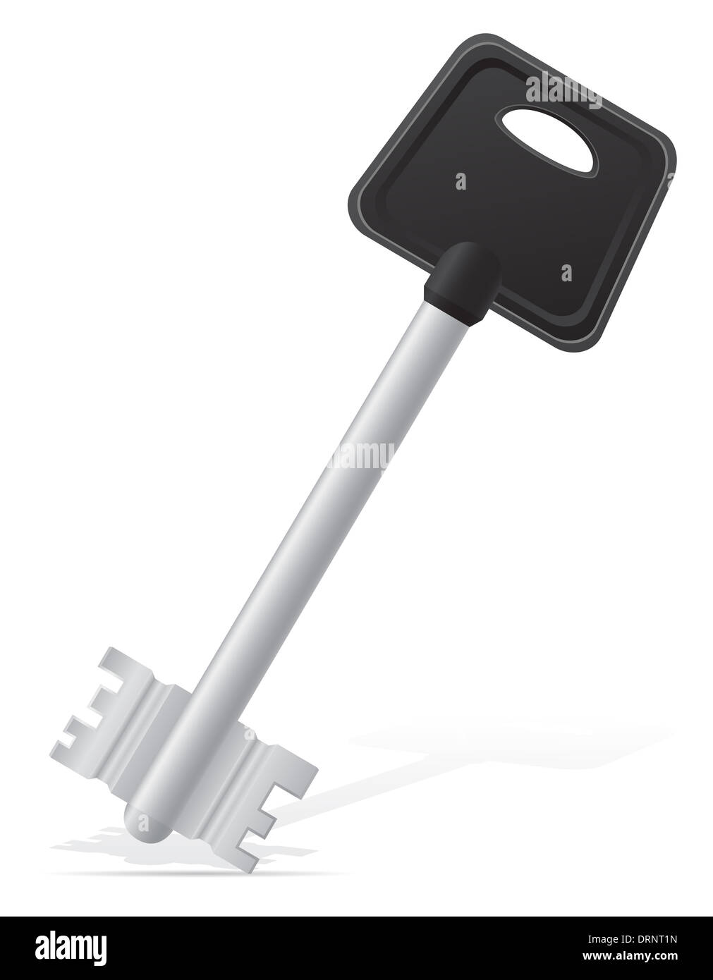 key door lock illustration isolated on white background Stock Photo - Alamy