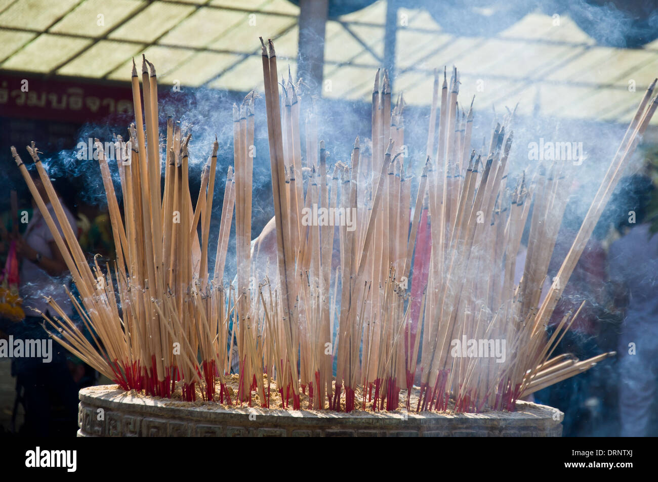 incense for sacrifice and pray in Buddhist religion Stock Photo Alamy