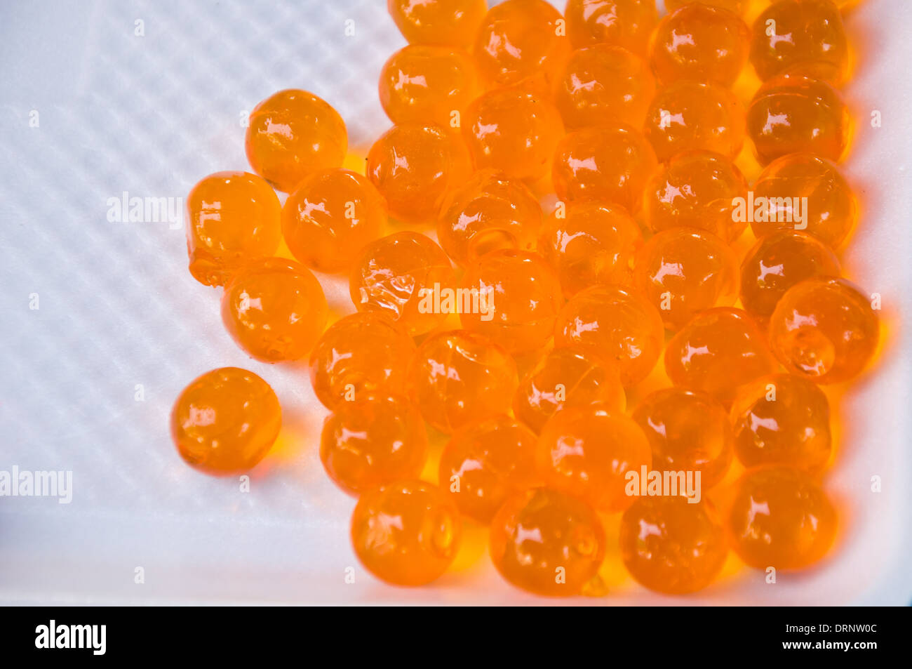 orange jelly for sweet food Stock Photo