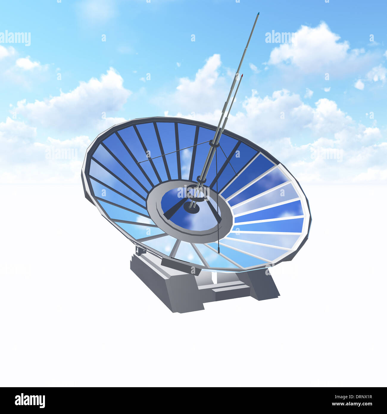 Satellite antenna used in astronomy as a telescope and in