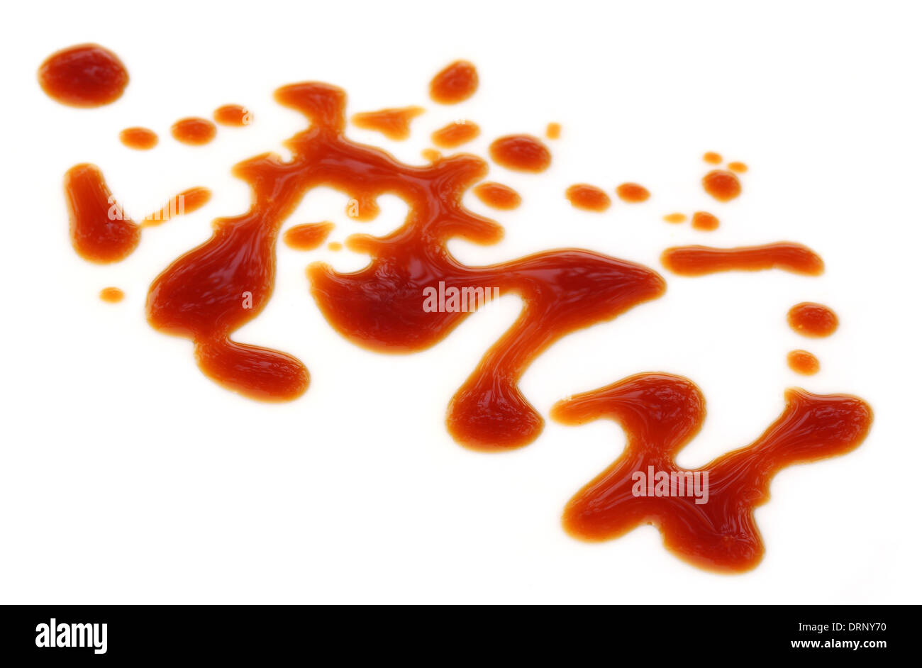 Stain of Date Molasses over white background Stock Photo Alamy