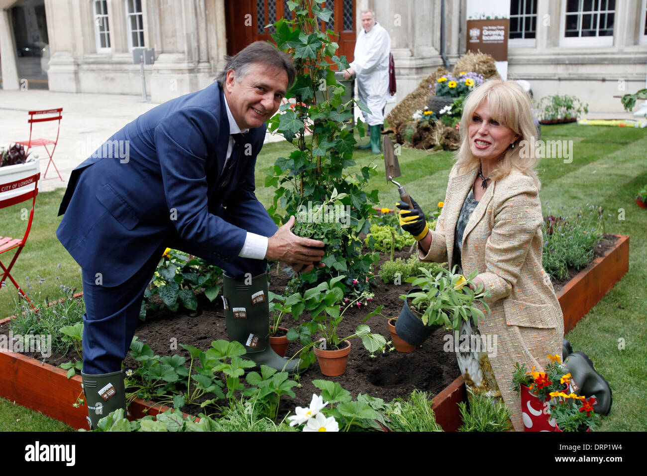 Raymond Blanc and Joanna Lumley Stock Photo