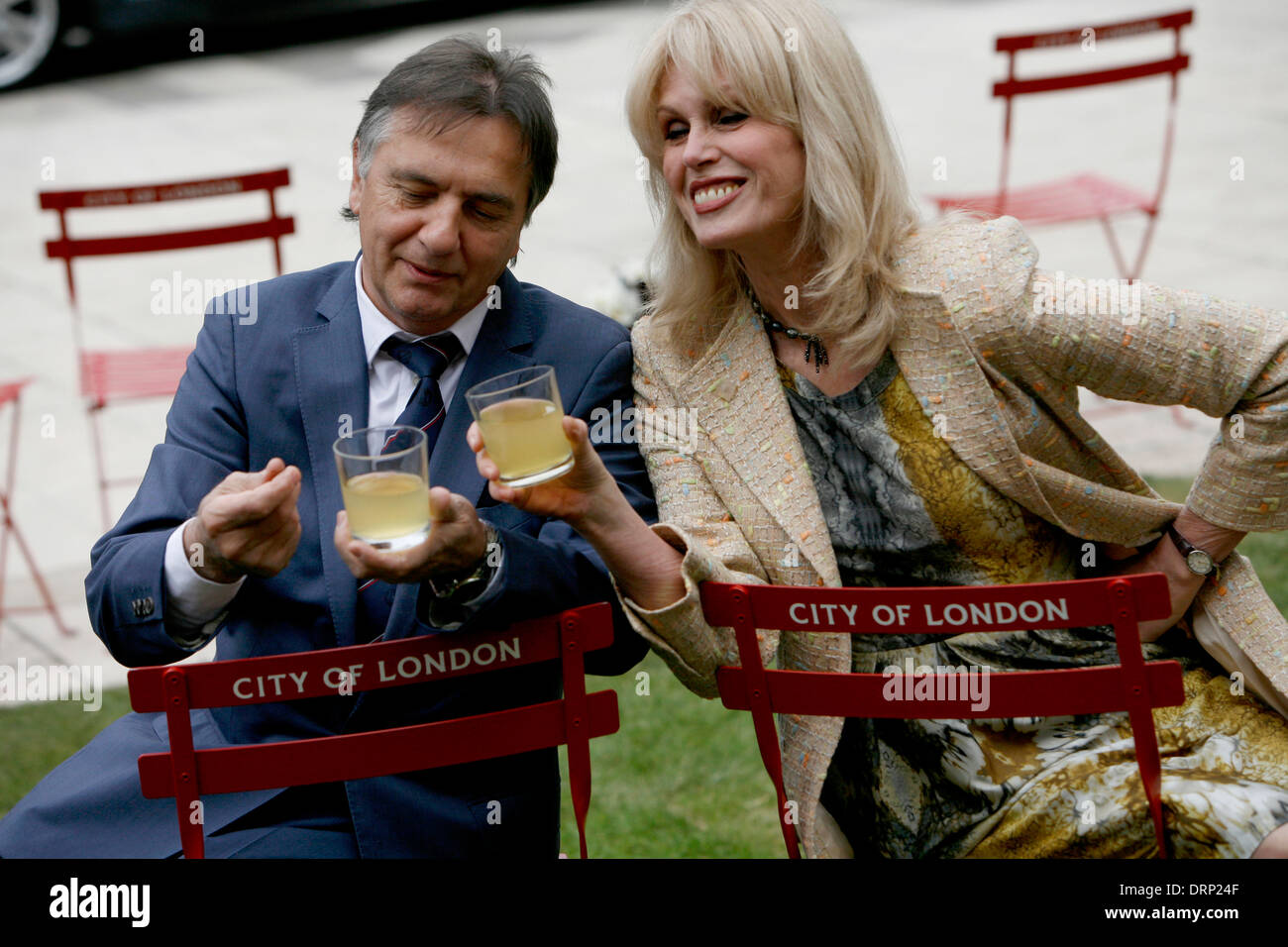 Raymond Blanc and Joanna Lumley Stock Photo