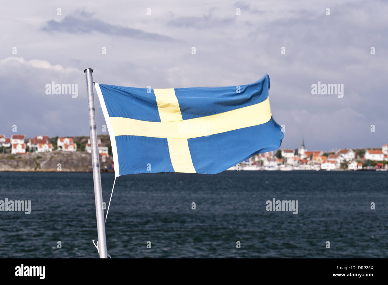 Schwedische Flagge Stock Photo