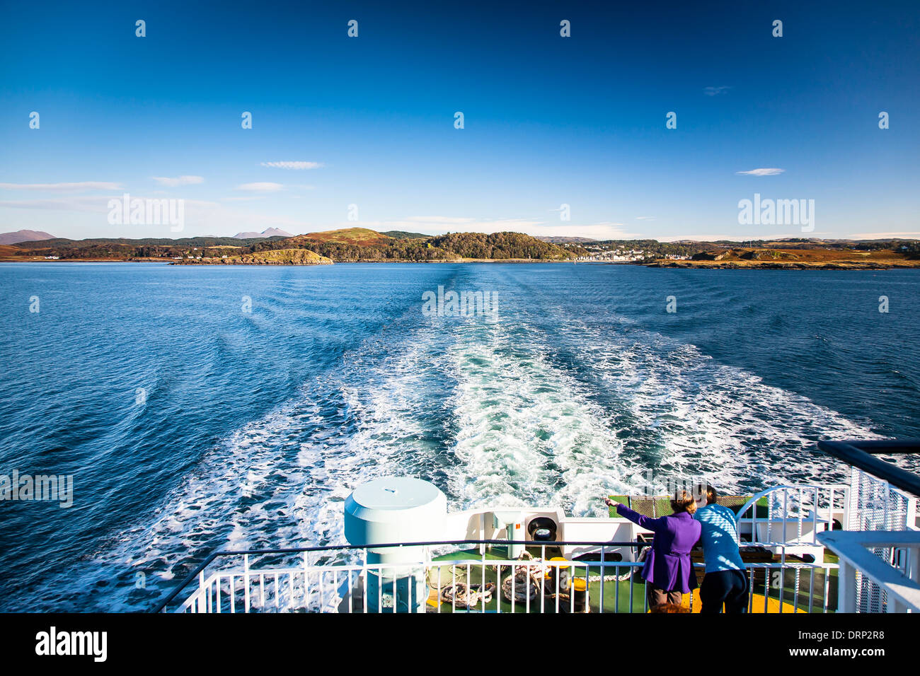 Caledonian Macbrayne ferry from Oban to Craignure on the Isle of Mull, Highlands, Scotland UK 2013 Stock Photo