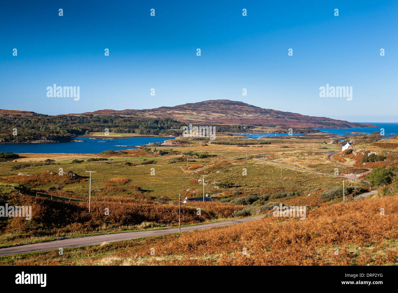 View towards Ulva, Isle of Mull, Highlands, Scotland UK 2013 Stock Photo
