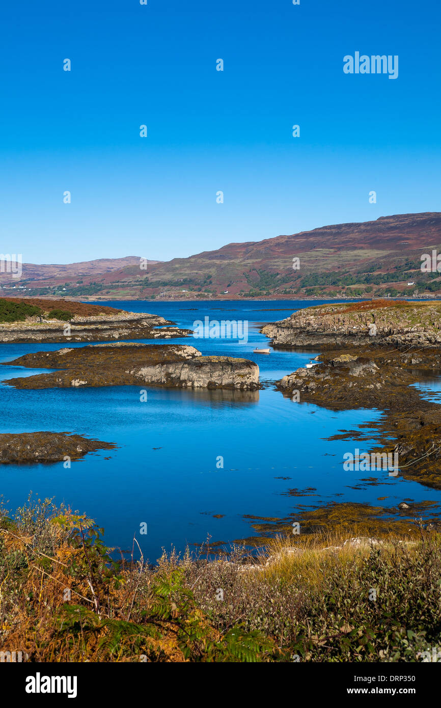 View towards Loch Tuath, Isle of Mull, Highlands, Scotland UK 2013 Stock Photo