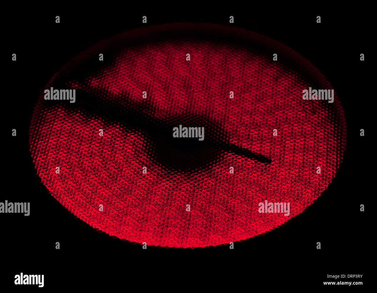 plate on black background Stock Photo