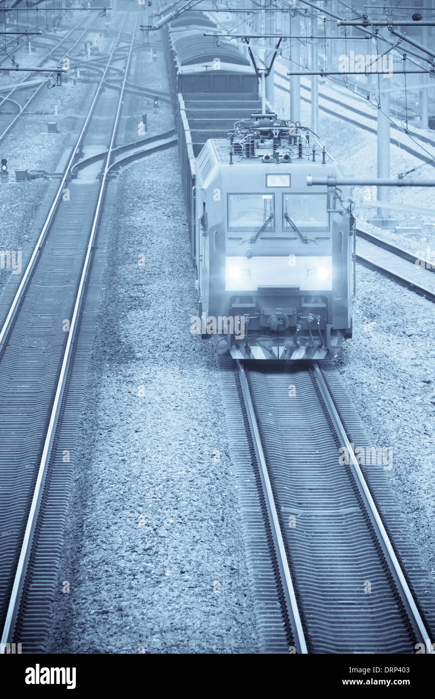 modern freight train Stock Photo Alamy