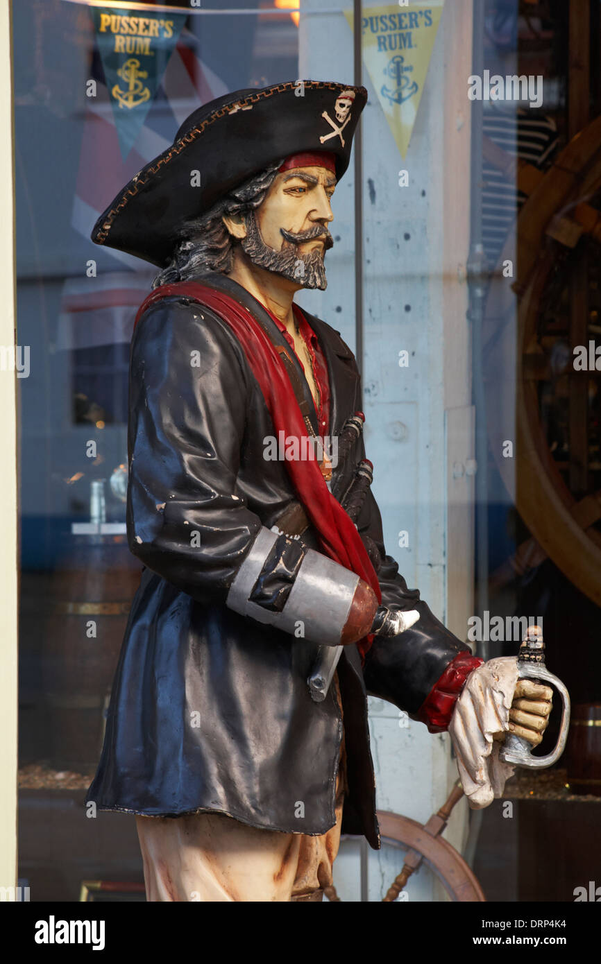 pirate statue outside store in Portsmouth Historic Dockyard in January Stock Photo Alamy