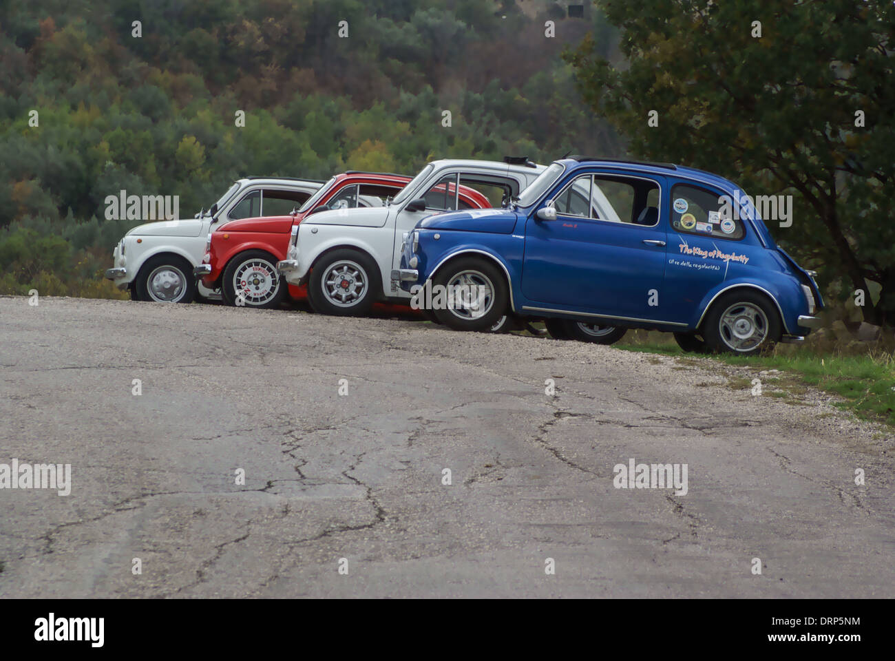 fiat 500 cars vintage cars classic fiat cars customised Stock Photo - Alamy