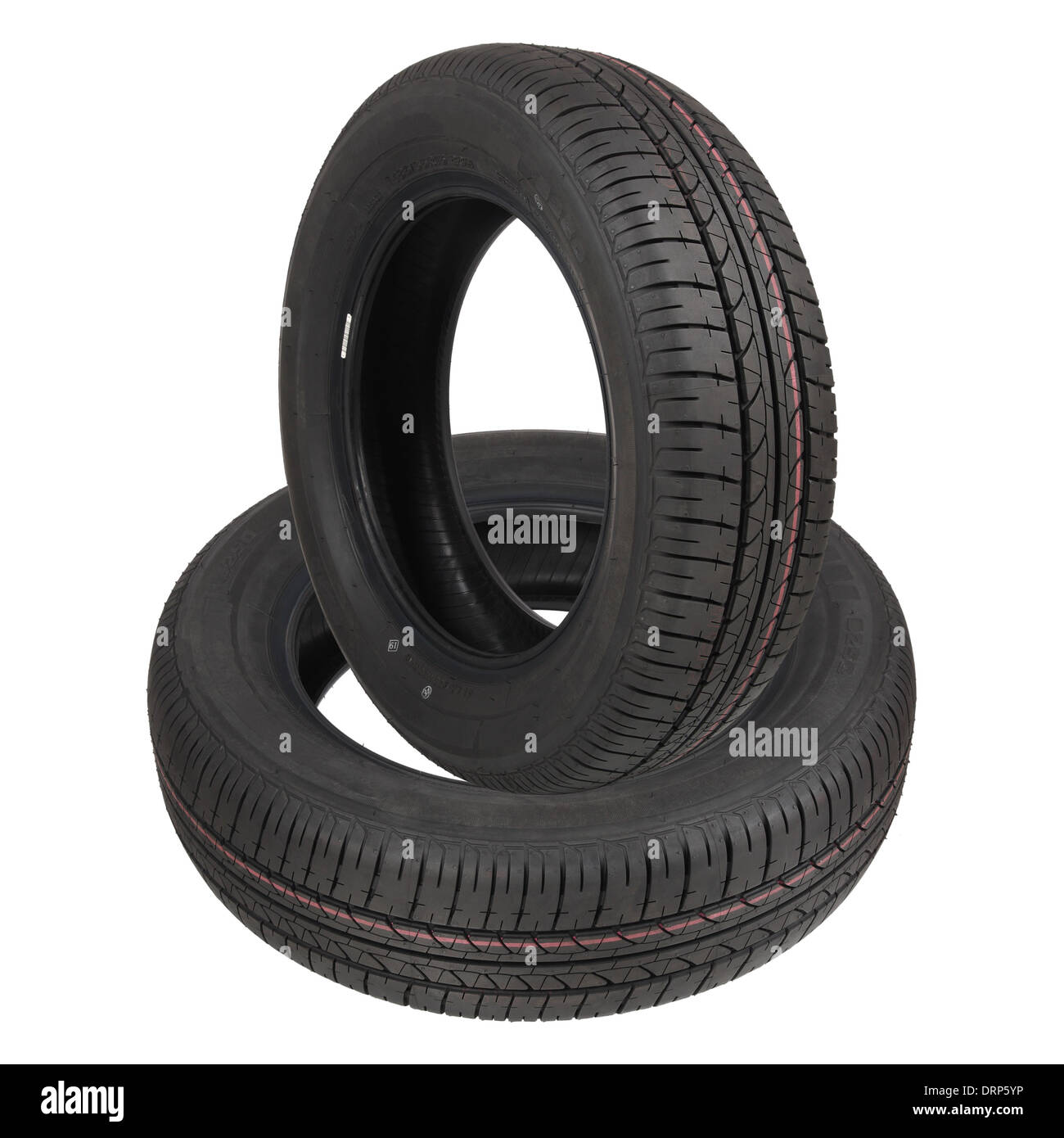 two tyres Stock Photo