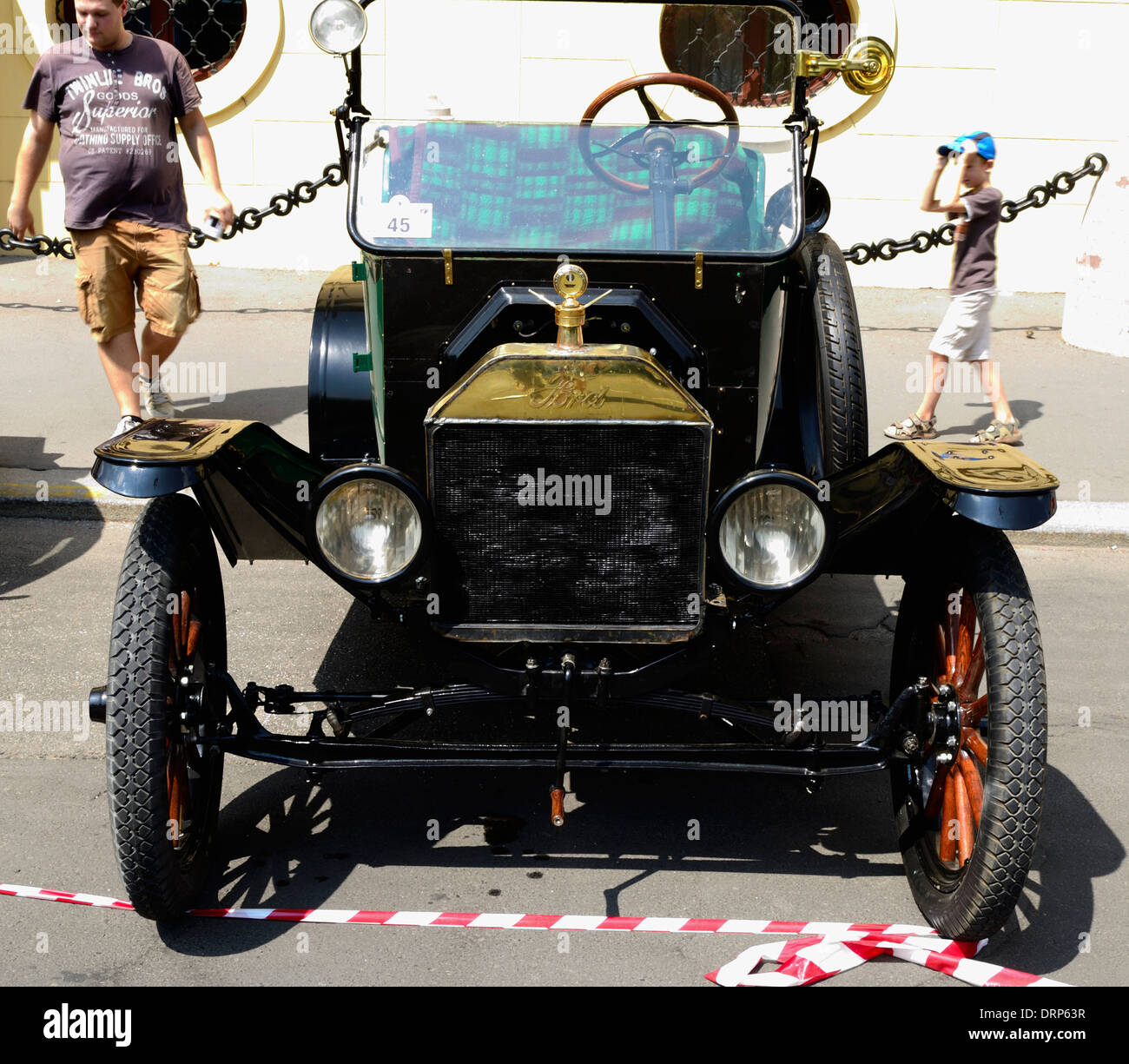 Oldtimer vehicles parade Szeged Hungary summer 2013 Stock Photo