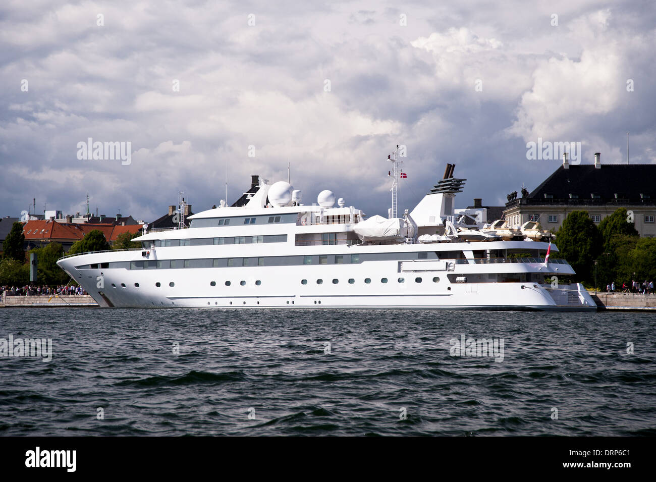 Kreuzfahrtschiff in Kopenhagen Stock Photo