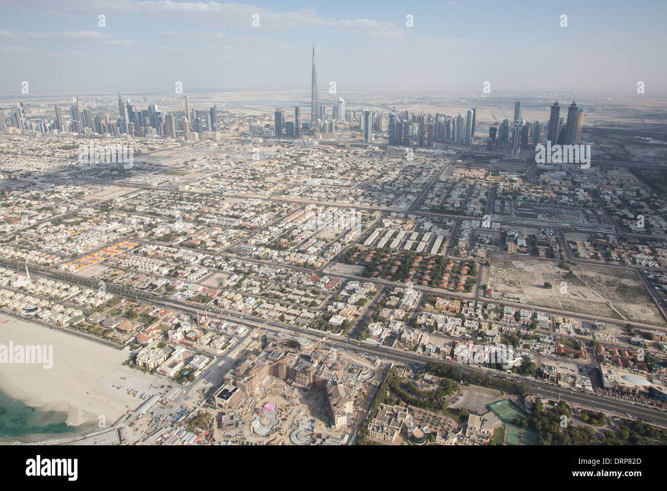 Aerial view of Dubai in the United Arab Emirates Stock Photo - Alamy