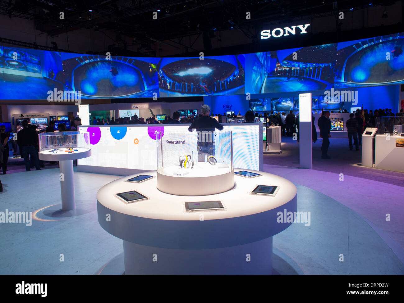 The Sony booth at the CES show in Las Vegas Stock Photo - Alamy