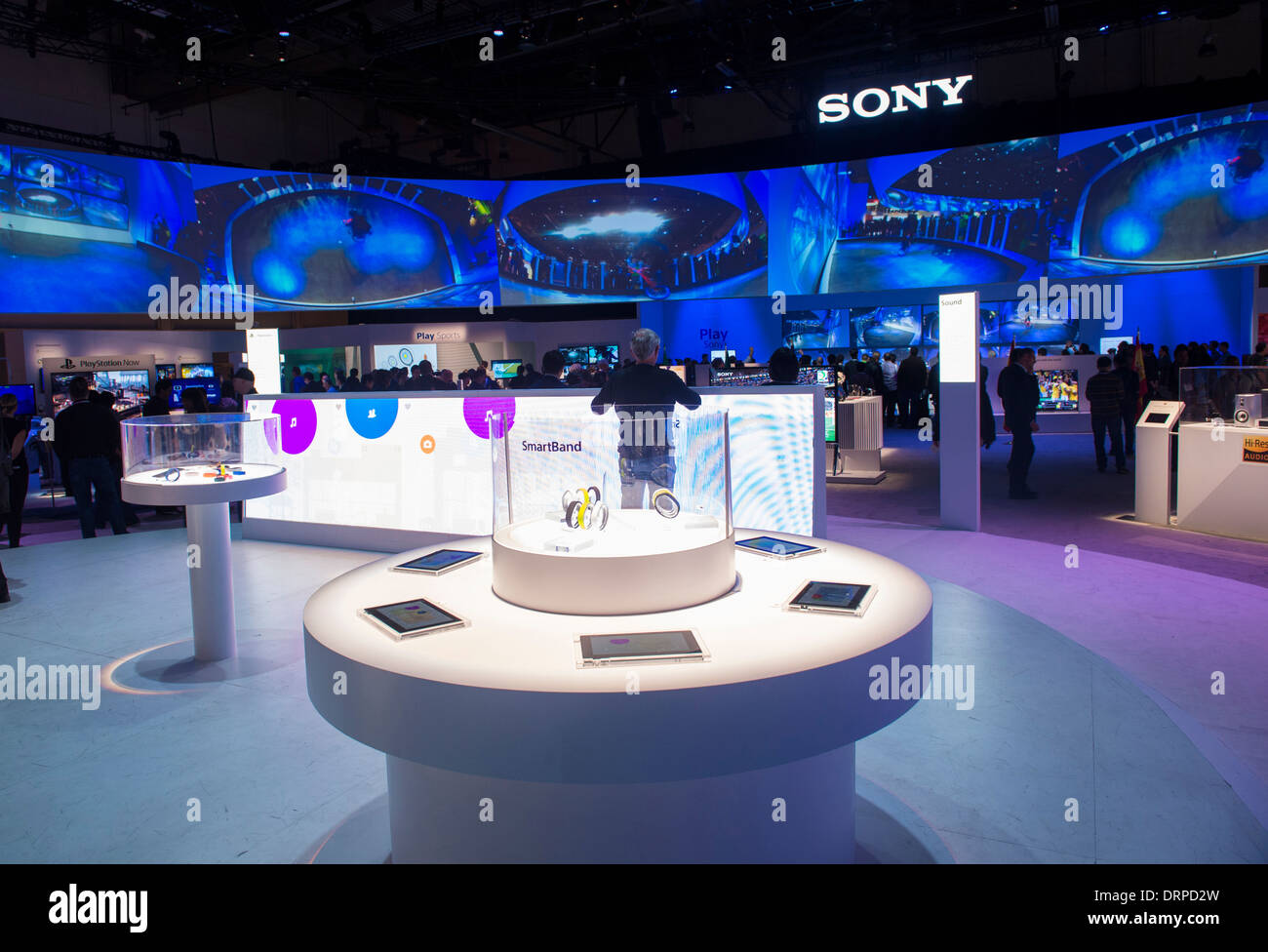 The Sony booth at the CES show in Las Vegas Stock Photo Alamy