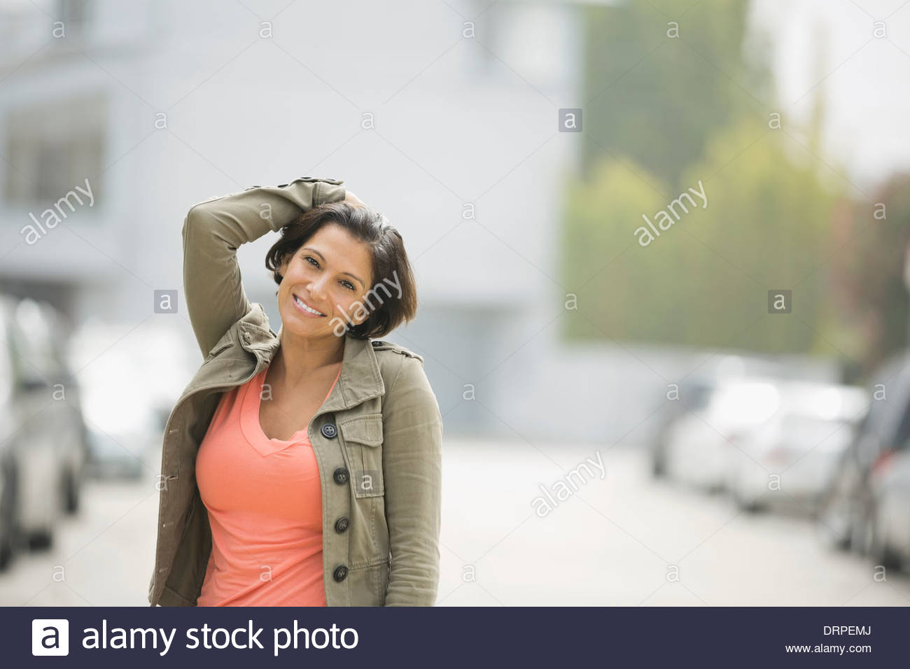 Mature woman standing street hi-res stock photography and images - Alamy