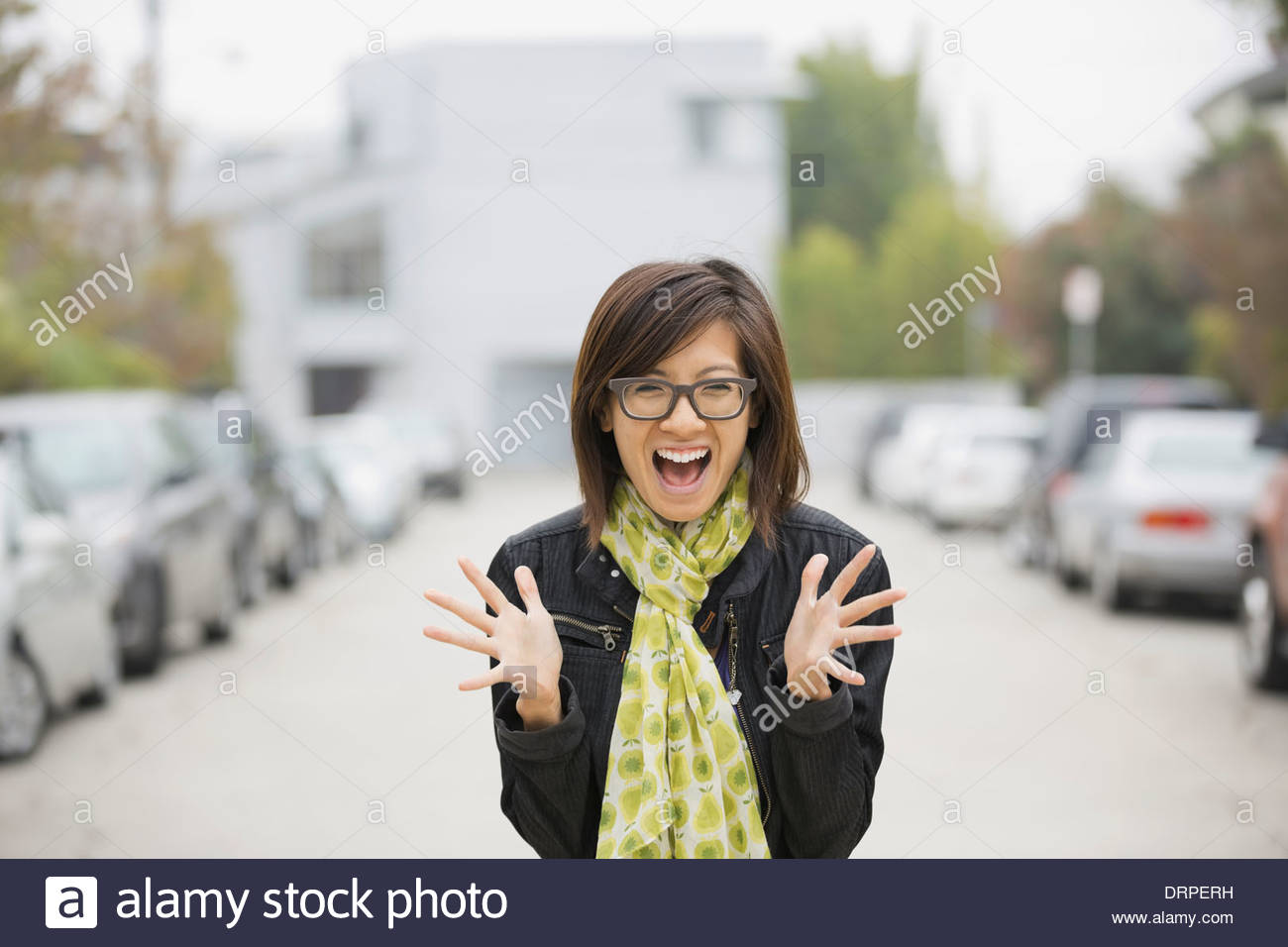 Excited woman 34 hi-res stock photography and images - Alamy