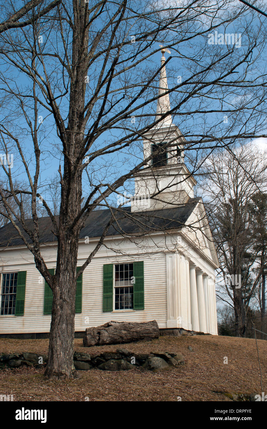 Old New England South Worthington Methodist church in Worthington