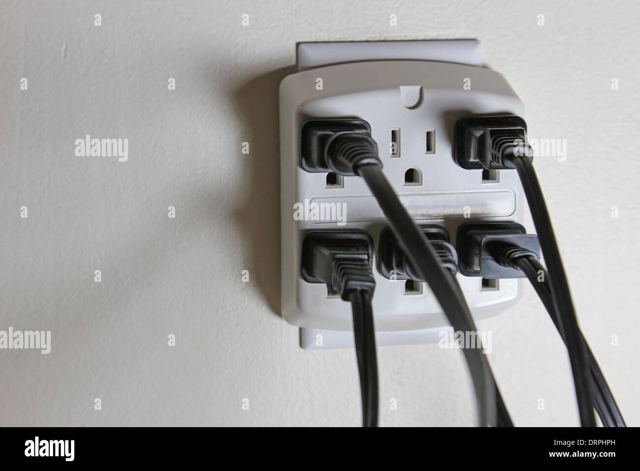 Open AC Power Outlet Stock Photo Alamy