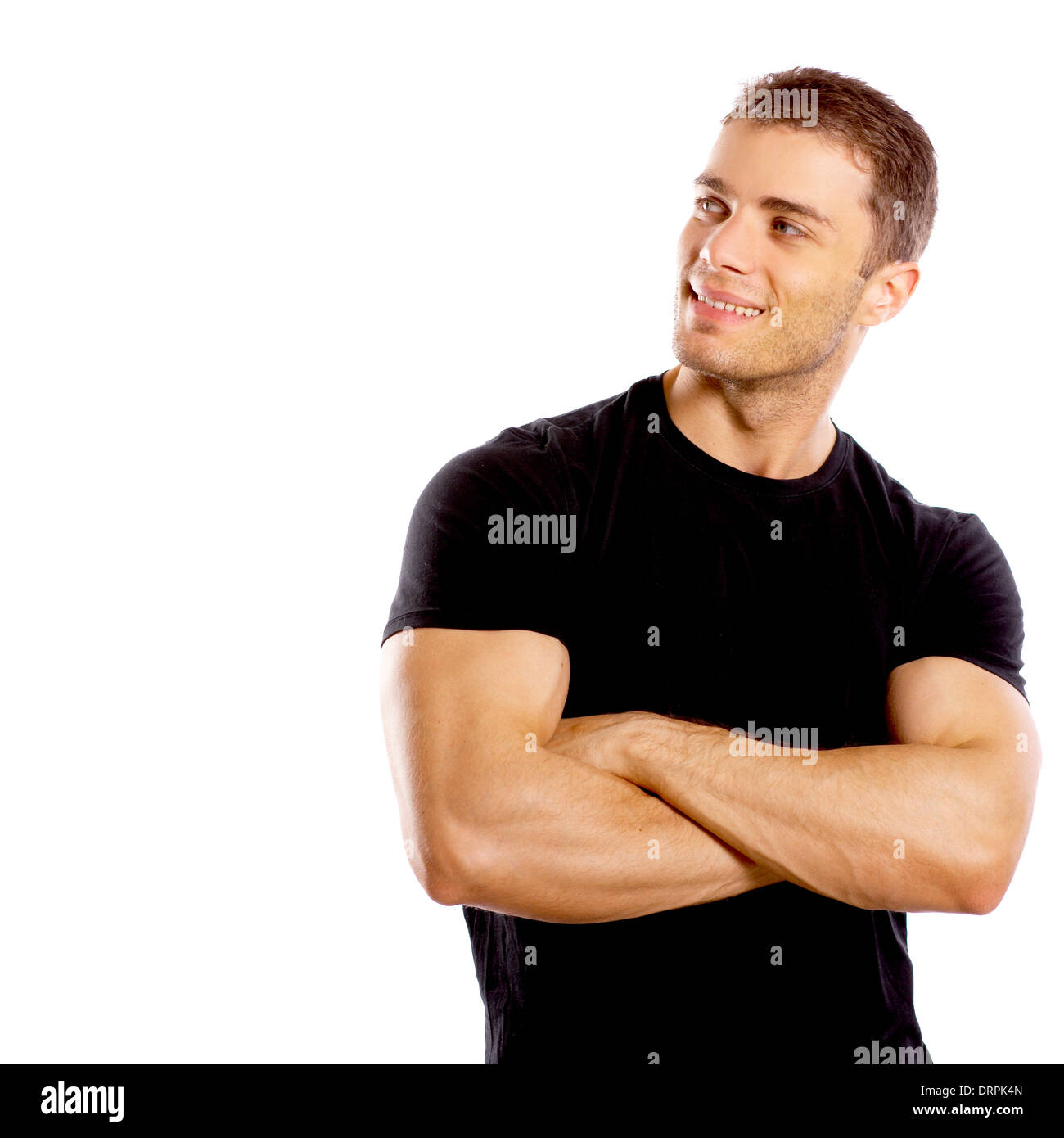 Man in Black Stock Photo Alamy